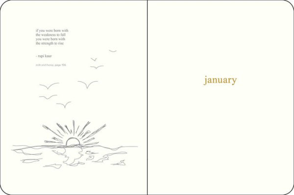 Milk and Honey 12-Month 2024 Monthly/Weekly Agenda Calendar