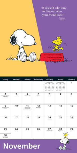 Peanuts 2025 Wall Calendar