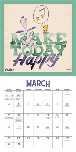 2025 Peanuts Mini Wall Calendar by Peanuts Worldwide LLC, Charles M