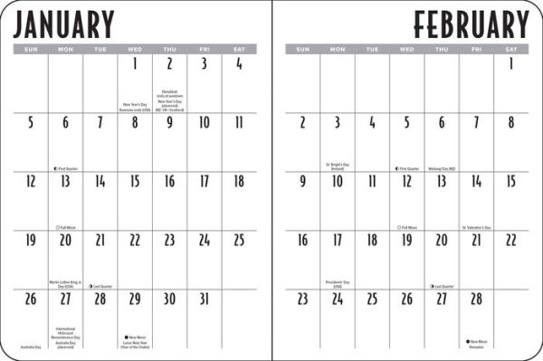Mary EngelDark 12-Month 2025 Monthly/Weekly Planner Calendar