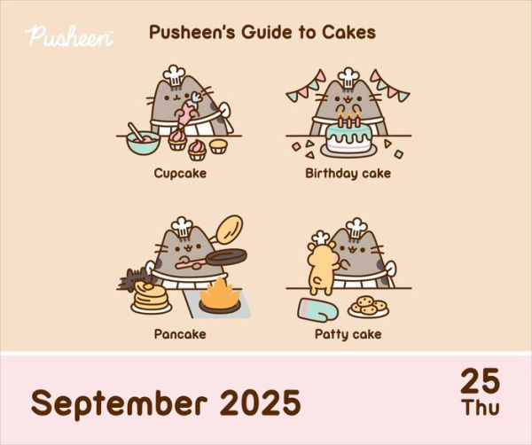 2025 Pusheen Day-to-Day Calendar