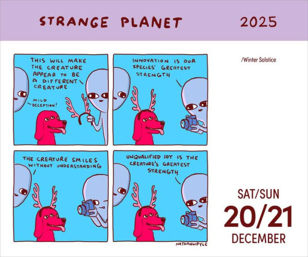 2025 Strange Planet Day-to-Day Calendar