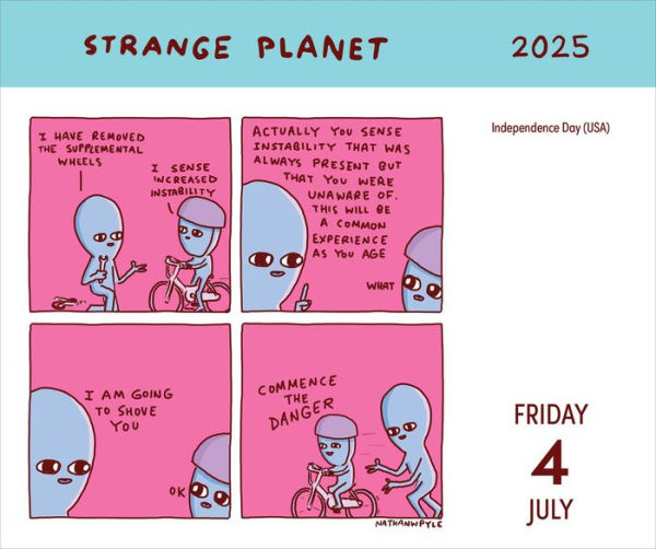 2025 Strange Planet Day-to-Day Calendar