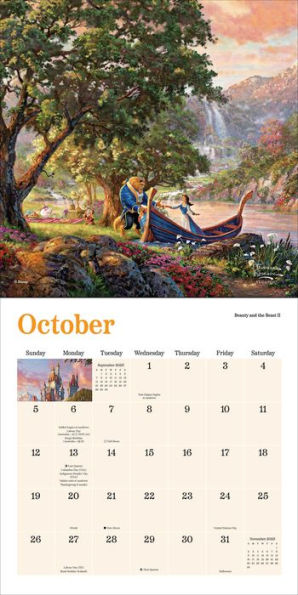 2025 Disney Dreams Collection by Thomas Kinkade Studios: Mini Wall Calendar