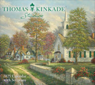 Title: Thomas Kinkade Studios 2025 Deluxe Wall Calendar with Scripture