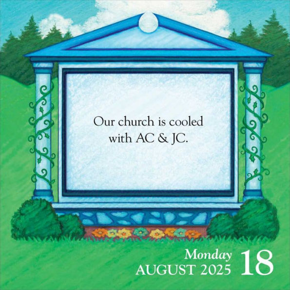 2025 Church Signs Day-to-Day Calendar
