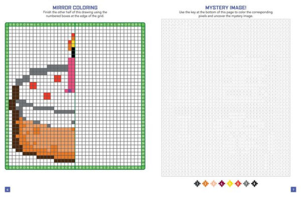 The Unofficial Minecraft Pixel Coloring Book: Volume 2