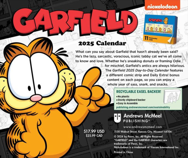 Garfield 2025 Day-to-day Calendar 