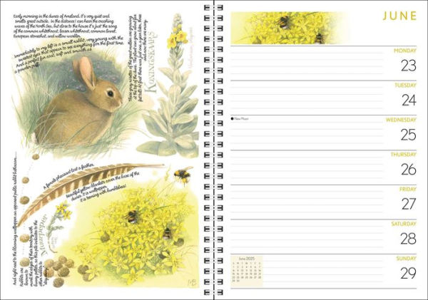 Marjolein Bastin Nature's Inspiration 12-Month 2025 Engagement Calendar