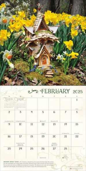 2025 Fairy Houses Wall Calendar