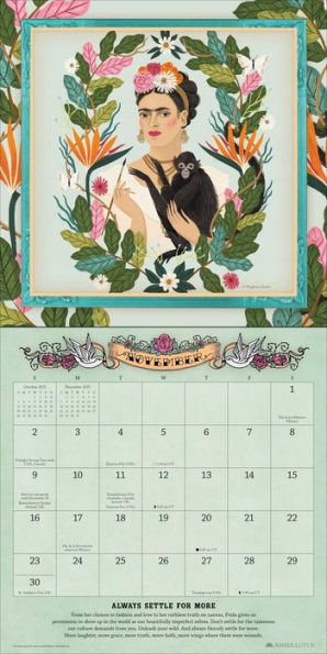 2025 For the Love of Frida Wall Calendar