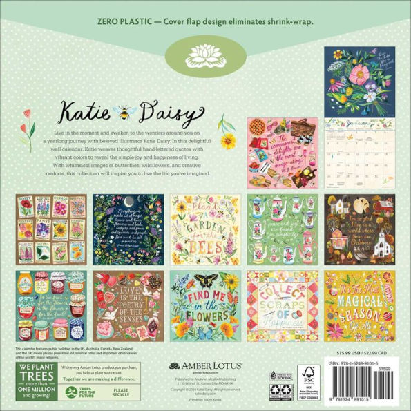 2025 Katie Daisy Wall Calendar by Katie Katie Daisy Barnes & Noble®