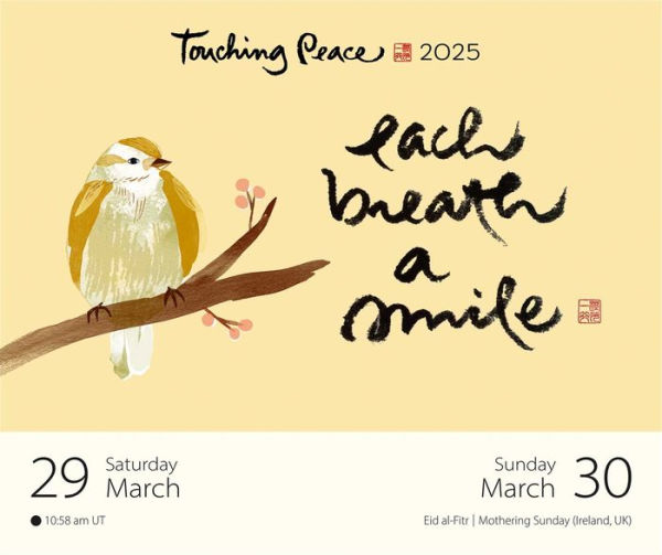 Thich Nhat Hanh 2025 DaytoDay Calendar Touching Peace by Thich Nhat