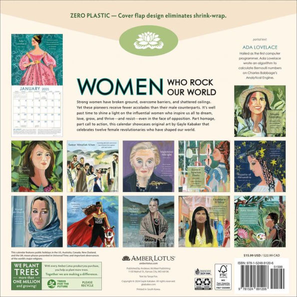 2025 Women Who Rock Our World Wall Calendar