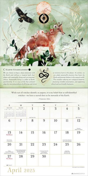 2025 Year of the Witch Wall Calendar