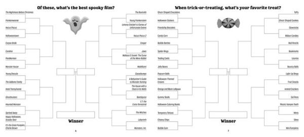 Bracketivity Scares: A Bracket Activity Book - You Decide the Winner!