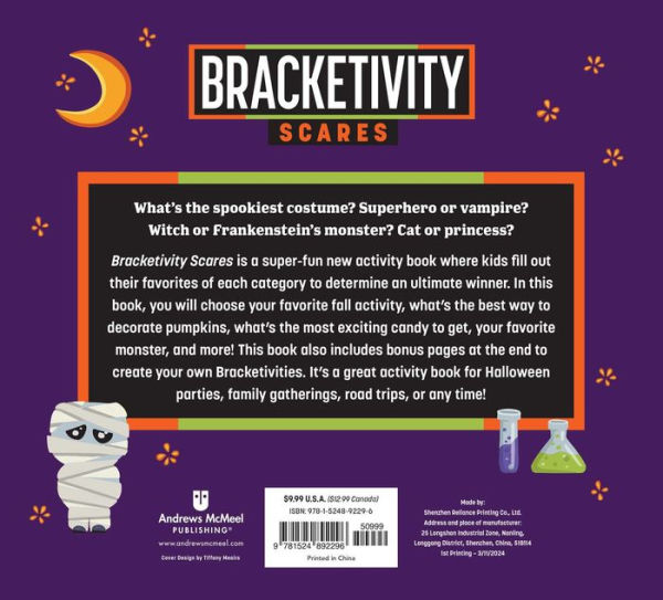 Bracketivity Scares: A Bracket Activity Book - You Decide the Winner!