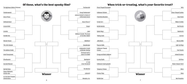 Bracketivity Scares: A Bracket Activity Book - You Decide the Winner!