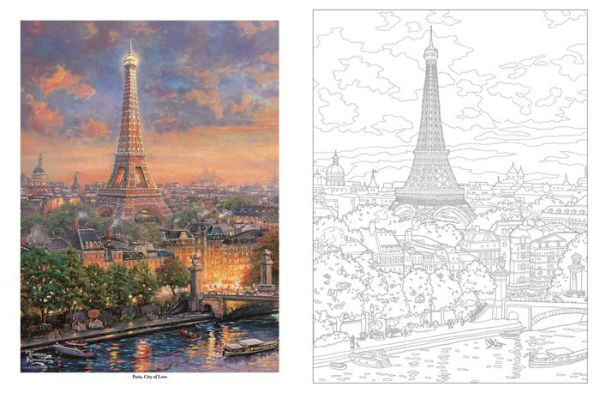 Thomas Kinkade Studios Inspired Destinations: A Coloring Book for Travelers