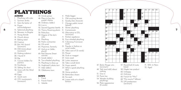Armchair Puzzlers: Large Print Crosswords