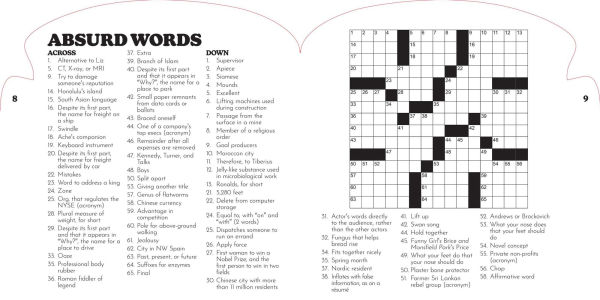 Armchair Puzzlers: Large Print Crosswords