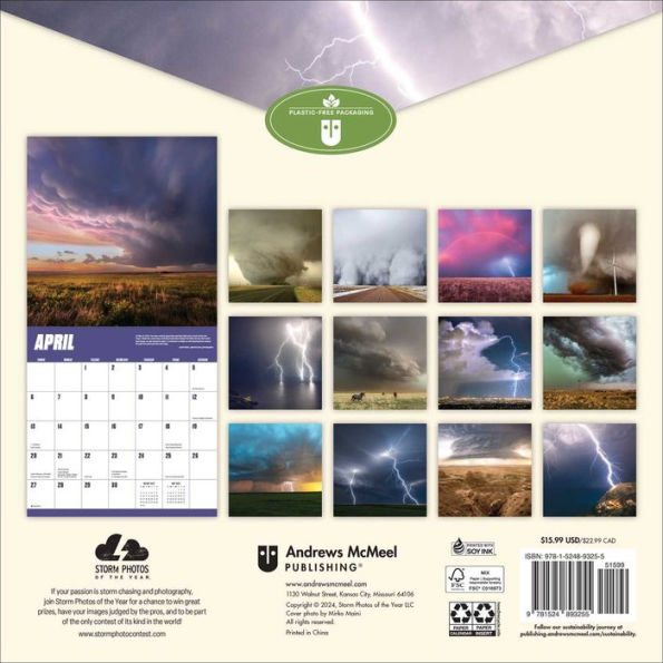 2025 Storm Chasers Wall Calendar