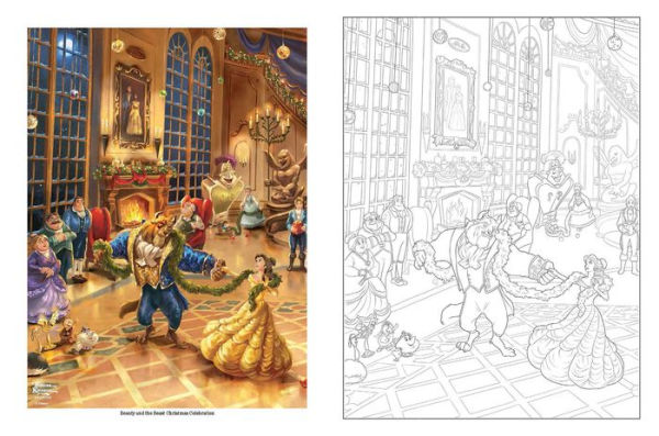 Disney Dreams Collection Thomas Kinkade Studios Celebrations Coloring Book