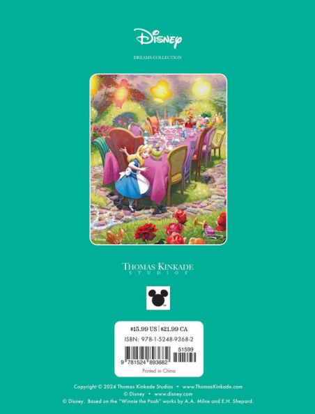 Disney Dreams Collection Thomas Kinkade Studios Celebrations Coloring Book