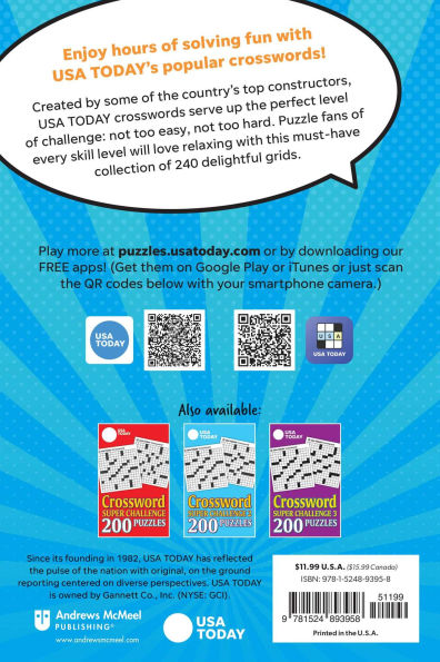 USA TODAY Seriously Fun Crosswords: 240 Satisfying Puzzles