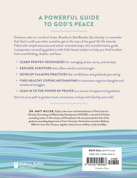 Breathe God, Out Anxiety: A Workbook of Everyday Ways to Find Calm by Welcoming the Spirit