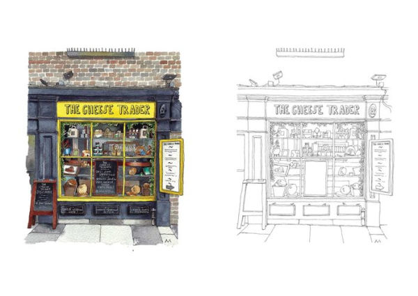 Urban Anna Coloring Book: Enchanting Shopfronts from Around the World