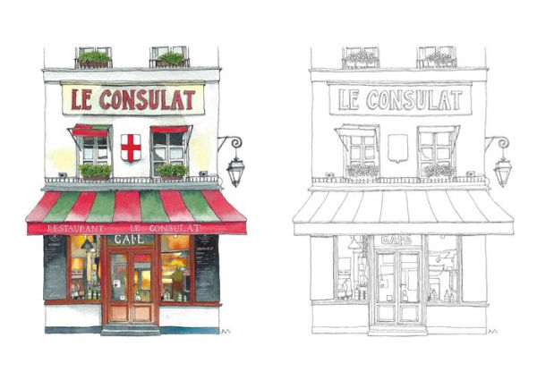 Urban Anna Coloring Book: Enchanting Shopfronts from Around the World