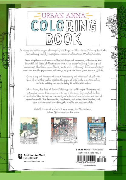 Urban Anna Coloring Book: Enchanting Shopfronts from Around the World