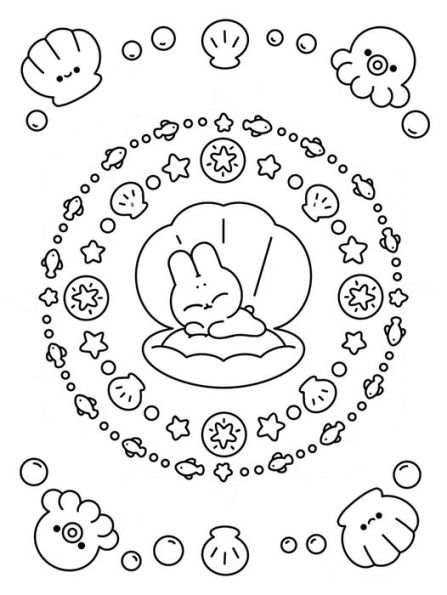 The Official Pocket Peaches Coloring Book: Cozy Coloring and Cute Stickers