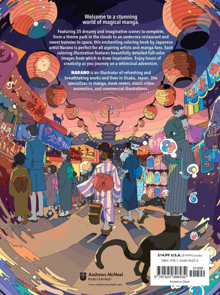 Dreams of Manga: A Magical Coloring Book