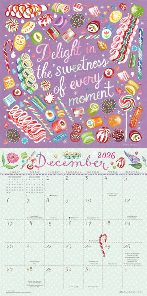 2026 Katie Daisy Wall Calendar