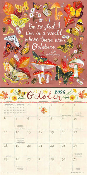 2026 Katie Daisy Wall Calendar