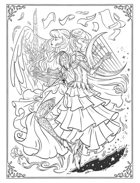 The Knights of Tayrealm Coloring Book