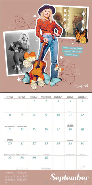 2026 Dolly Parton Wall Calendar