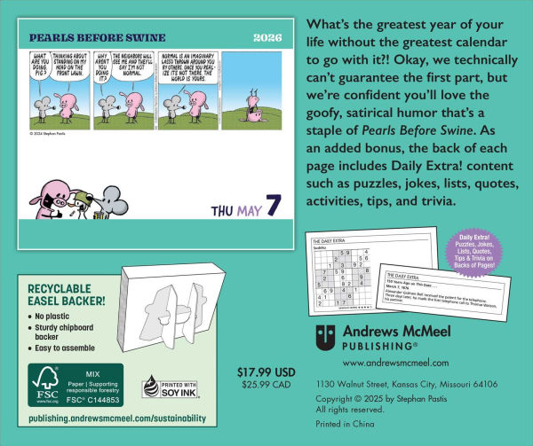 Pearls Before Swine 2026 Day-to-Day Calendar