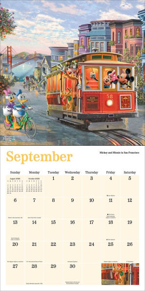 2026 Disney Dreams Collection by Thomas Kinkade Studios Wall Calendar