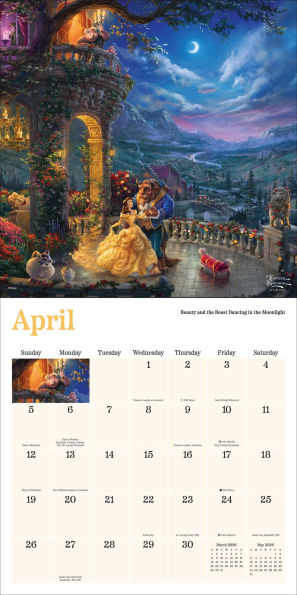 2026 Disney Dreams Collection by Thomas Kinkade Studios Wall Calendar