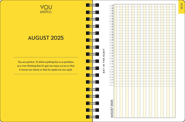 2025-2026 You Are a Badass Deluxe Organizer 17-Month Weekly/Monthly Planner