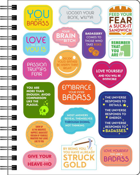 2025-2026 You Are a Badass Deluxe Organizer 17-Month Weekly/Monthly Planner