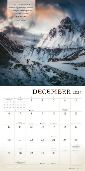 2026 Wanderlust Wall Calendar