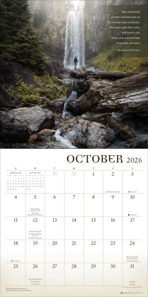 2026 Wanderlust Wall Calendar