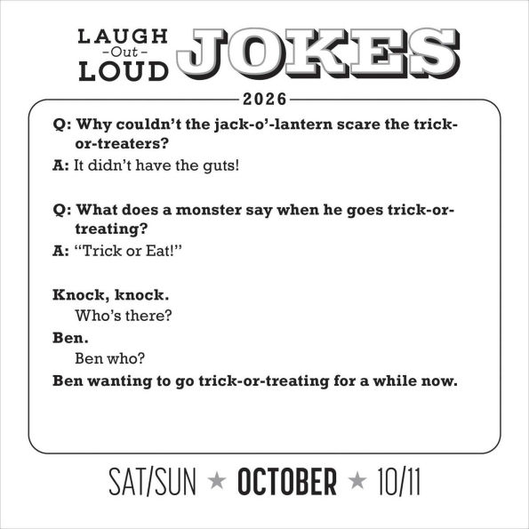 2026 Laugh-Out-Loud Jokes Day-to-Day Calendar