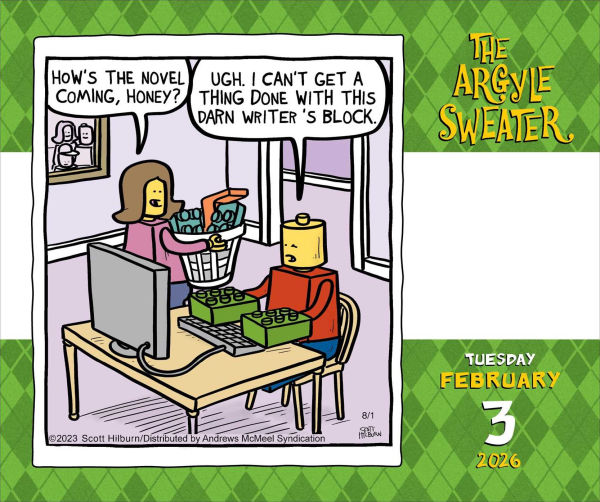 2026 Argyle Sweater Day-to-Day Calendar