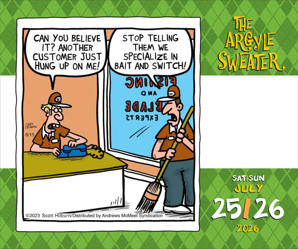2026 Argyle Sweater Day-to-Day Calendar