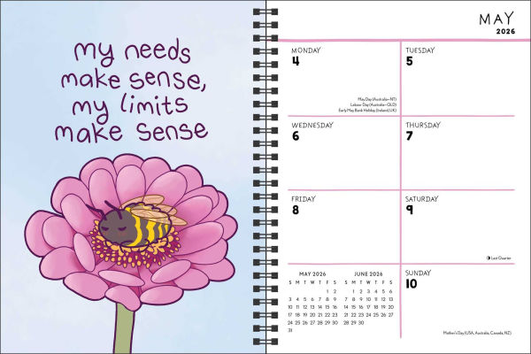 2025-2026 I Am My Own Kind of Beautiful 16-Month Weekly/Monthly Planner